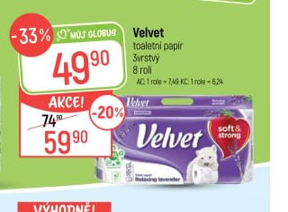 Velvet toaletní papír