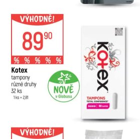 Kotex tampony