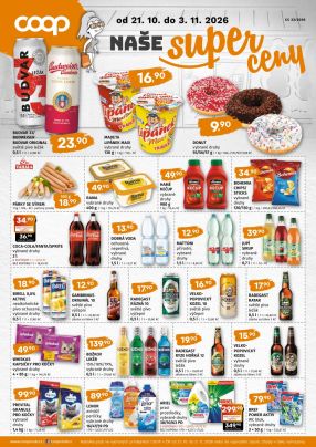 akční leták COOP 21.10.2026-3.11.2026
